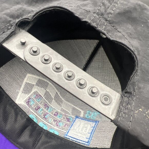 Vintage 1993 GM Goodwrench Delco Battery 300 Snapback Hat Cap Black Purple USA - Picture 10 of 11